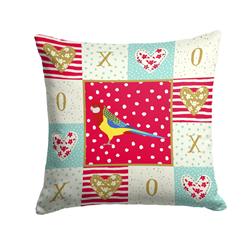 14 x 3 x 14 in. Rosella Love Fabric Decorative Pillow