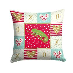 14 x 3 x 14 in. Chameleon Fabric Decorative Pillow