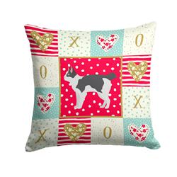 Picture of Carolines Treasures CK5627PW1414 14 x 3 x 14 in. Japanese Bobtail Cat Love Fabric Decorative Pillow