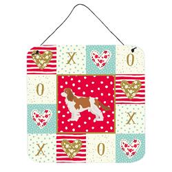 6 x 6 in. Blenheim Cavalier Spaniel Love Wall or Door Hanging Prints