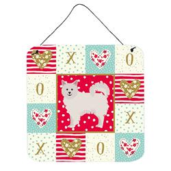 6 x 6 in. Italian Spitz Love Wall or Door Hanging Prints