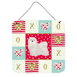 6 x 6 in. Lhasa Apso No.2 Love Wall or Door Hanging Prints