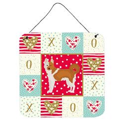 6 x 6 in. Nordic Spitz Love Wall or Door Hanging Prints