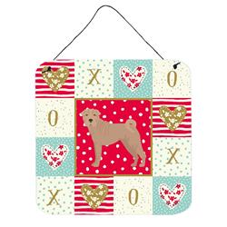 6 x 6 in. Shar Pei No.2 Love Wall or Door Hanging Prints