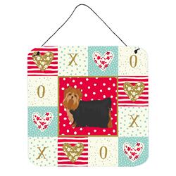 6 x 6 in. Yorkshire Terrier No.2 Love Wall or Door Hanging Prints