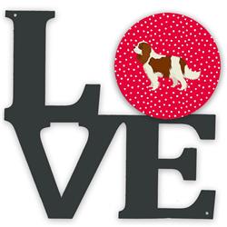 11.5 x 11.75 in. Cavalier Spaniel Love Metal Artwork Wall Decor