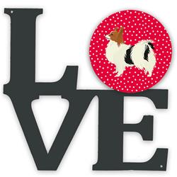 11.5 x 11.75 in. Papillon Love Metal Artwork Wall Decor