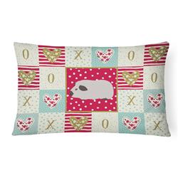 12 x 3 x 16 in. Himalayan Guinea Pig Love Canvas Fabric Decorative Pillow