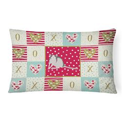 CK5461PW1216 12 x 3 x 16 in. Husky Rat Love Canvas Fabric Decorative Pillow