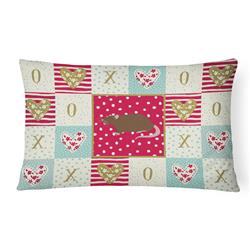 CK5462PW1216 12 x 3 x 16 in. Rex Rat Love Canvas Fabric Decorative Pillow