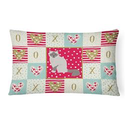 CK5742PW1216 12 x 3 x 16 in. Birman Cat Love Canvas Fabric Decorative Pillow