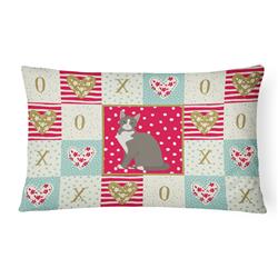 Picture of Carolines Treasures CK5743PW1216 12 x 3 x 16 in. Brazilian Shorthair Cat Love Canvas Fabric Decorative Pillow