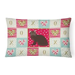 Picture of Carolines Treasures CK5748PW1216 12 x 3 x 16 in. Burmese No.2 Cat Love Canvas Fabric Decorative Pillow