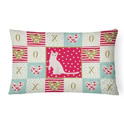 Picture of Carolines Treasures CK5749PW1216 12 x 3 x 16 in. Burmilla No.1 Cat Love Canvas Fabric Decorative Pillow