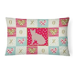 Picture of Carolines Treasures CK5759PW1216 12 x 3 x 16 in. Don Sphynx Cat Love Canvas Fabric Decorative Pillow