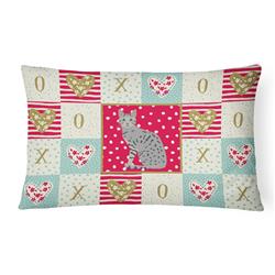CK5760PW1216 12 x 3 x 16 in. Egyptian Mau Cat Love Canvas Fabric Decorative Pillow