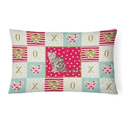 CK5762PW1216 12 x 3 x 16 in. Foldex Exotic Fold Cat Love Canvas Fabric Decorative Pillow