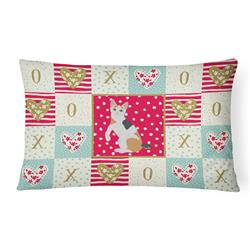 CK5765PW1216 12 x 3 x 16 in. Japanese Bobtail Cat Love Canvas Fabric Decorative Pillow