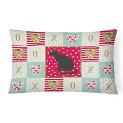 CK5775PW1216 12 x 3 x 16 in. Ojos Azules Cat Love Canvas Fabric Decorative Pillow