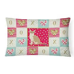 Picture of Carolines Treasures CK5789PW1216 12 x 3 x 16 in. Singapura Cat Love Canvas Fabric Decorative Pillow