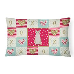 Picture of Carolines Treasures CK5790PW1216 12 x 3 x 16 in. Singapura No.2 Cat Love Canvas Fabric Decorative Pillow