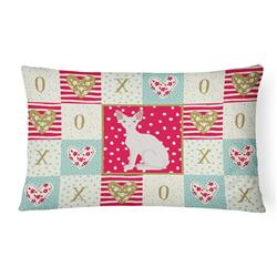 CK5794PW1216 12 x 3 x 16 in. Sphynx Cat Love Canvas Fabric Decorative Pillow