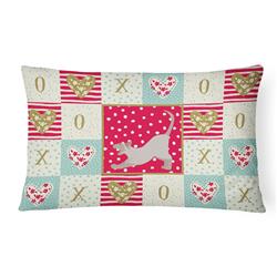 CK5798PW1216 12 x 3 x 16 in. Thai Lilac Cat Love Canvas Fabric Decorative Pillow