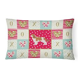 CK5818PW1216 12 x 3 x 16 in. Blenheim Cavalier Spaniel Love Canvas Fabric Decorative Pillow