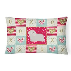 CK5824PW1216 12 x 3 x 16 in. Coton De Tulear No.2 Love Canvas Fabric Decorative Pillow