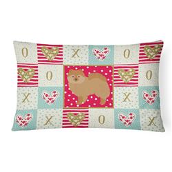 CK5838PW1216 12 x 3 x 16 in. German Spitz No.2 Love Canvas Fabric Decorative Pillow