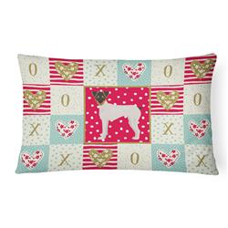 CK5851PW1216 12 x 3 x 16 in. Japanese Terrier Love Canvas Fabric Decorative Pillow