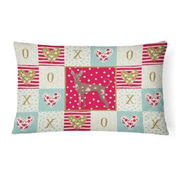 CK5865PW1216 12 x 3 x 16 in. Mexican Hairless Dog No.2 Love Canvas Fabric Decorative Pillow