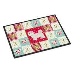 Picture of Carolines Treasures CK5855JMAT 24 x 36 in. Kyi-Leo Love Indoor or Outdoor Mat