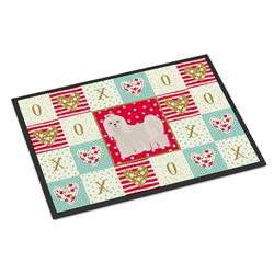 Picture of Carolines Treasures CK5861JMAT 24 x 36 in. Maltese Love Indoor or Outdoor Mat