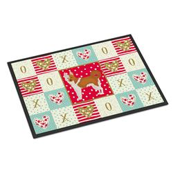 Picture of Carolines Treasures CK5869JMAT 24 x 36 in. Nordic Spitz Love Indoor or Outdoor Mat