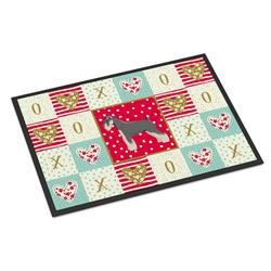 CK5949JMAT 24 x 36 in. Schnauzer Love Indoor or Outdoor Mat