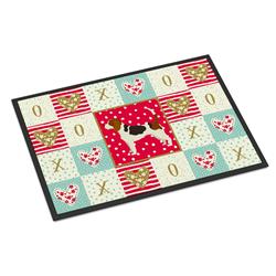 18 x 27 in. Beagle Love Indoor or Outdoor Mat