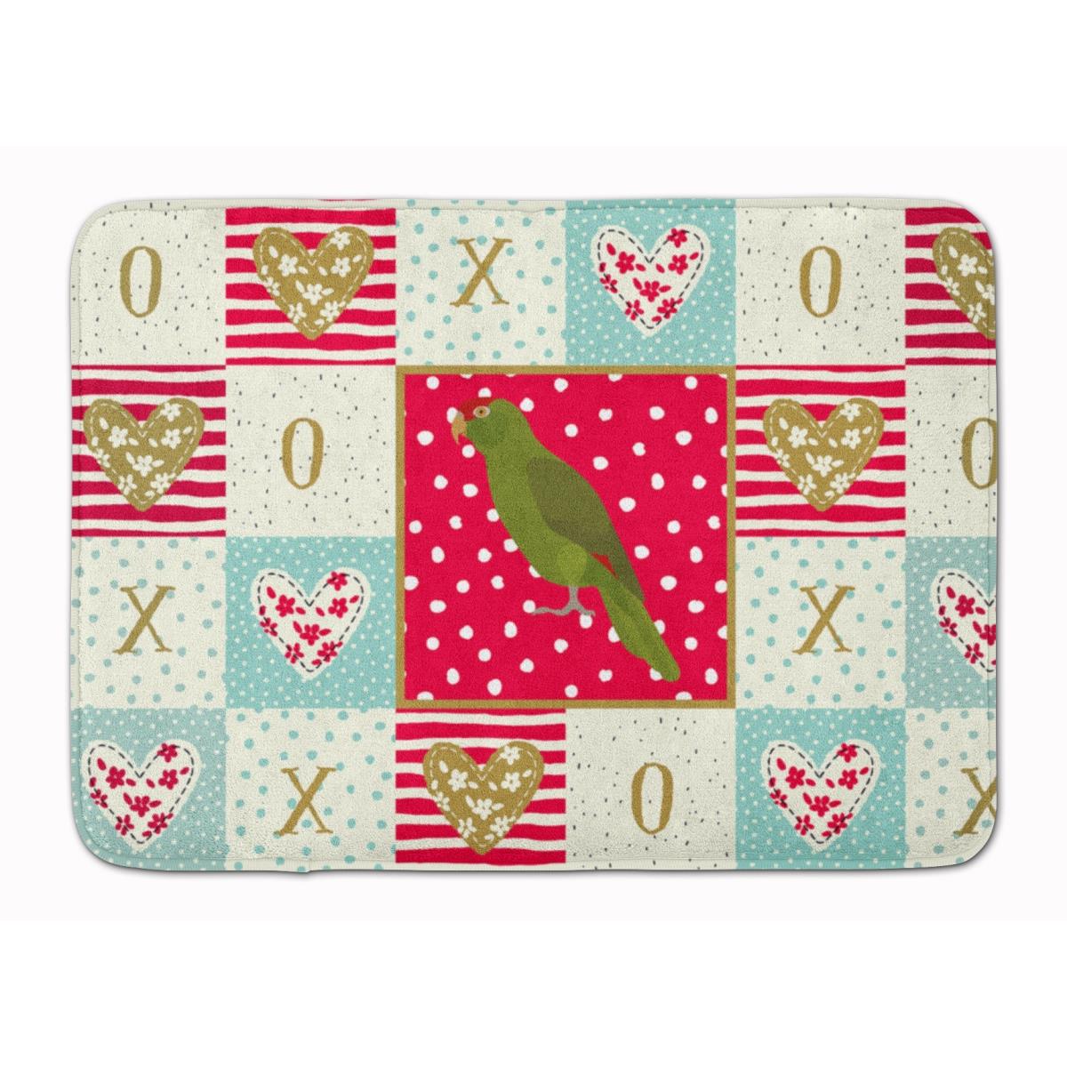 CK5519RUG 19 x 27 in. Amazon Parrot Love Machine Washable Memory Foam Mat