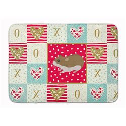 19 x 27 in. Chinese Hamster Love Machine Washable Memory Foam Mat