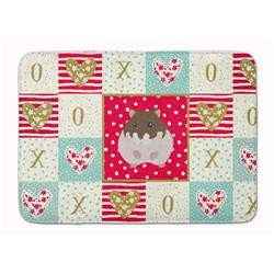 19 x 27 in. Dzungarian Hamster Love Machine Washable Memory Foam Mat