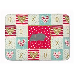 19 x 27 in. Australian Long Coated Mouse Love Machine Washable Memory Foam Mat