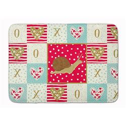 19 x 27 in. Garden Snail Machine Washable Memory Foam Mat