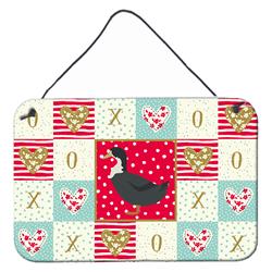 CK5289DS812 8 x 12 in. Blue Swedish Duck Love Wall or Door Hanging Prints