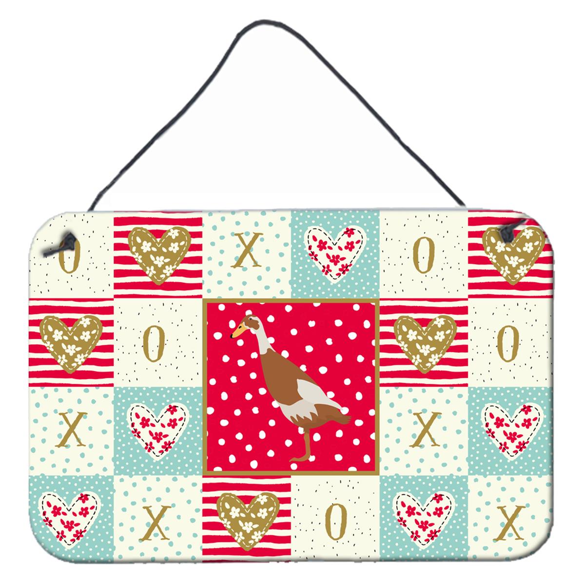 CK5292DS812 8 x 12 in. Indian Runner Duck Love Wall or Door Hanging Prints