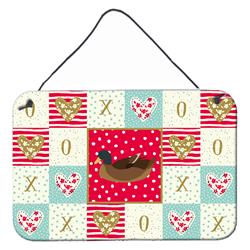 CK5293DS812 8 x 12 in. Khaki Campbell Duck Love Wall or Door Hanging Prints