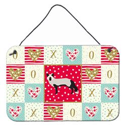 CK5298DS812 8 x 12 in. Silver Fox Love Wall or Door Hanging Prints
