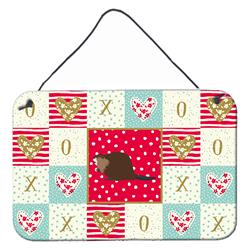 CK5300DS812 8 x 12 in. Eurasian Beaver Love Wall or Door Hanging Prints