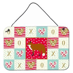 CK5303DS812 8 x 12 in. Red Fox Love Wall or Door Hanging Prints