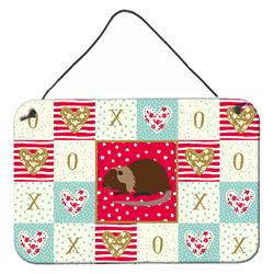 CK5306DS812 8 x 12 in. Coypu Nutria River Rat Love Wall or Door Hanging Prints