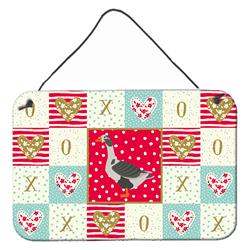 CK5322DS812 8 x 12 in. West of England Goose Love Wall or Door Hanging Prints